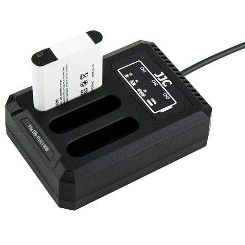 JJC GR3 HDF/GR3X HDF理光DB-110电池充电器USB双充GRIII奥林巴斯TG-7 TG6 TG5 TG4 TG3座充LI-90B/92B配件 - 图1