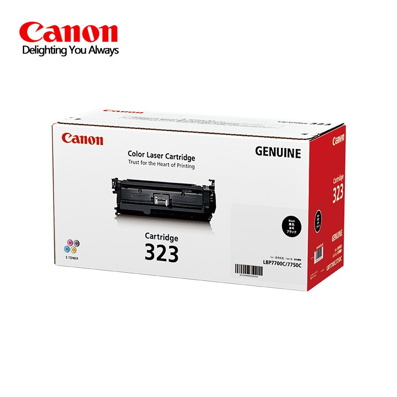 原装 佳能 CRG-323B黑色硒鼓 Canon LBP 7750cdn 青色红色黄色 - 图0