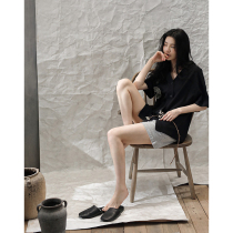 Homology Day Ensemble Summer Pure Cotton Pyjamas Woman Thin short sleeves Loose Outside Wear Casual Suit Spring Summer Day Home Clothing