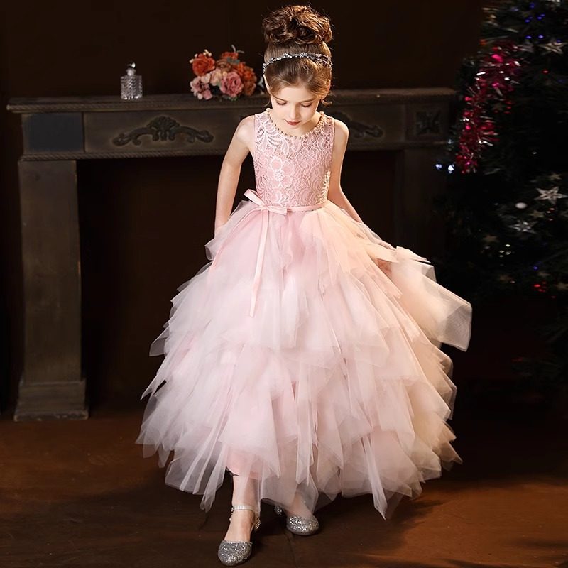 生日派对模特艺考主持大码礼服女童连衣裙夏季中大童胖妹妹公主裙,淘宝优惠券,粉丝福利购,淘宝优惠卷