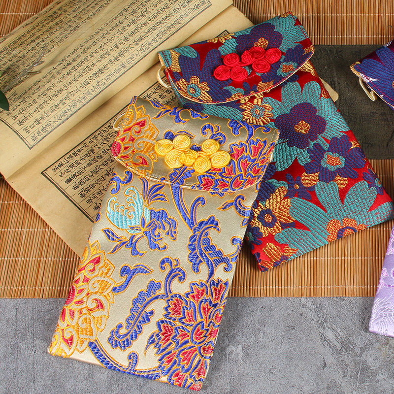 中国风丝绸手机包旗袍汉服包包女生通勤小包眼睛包零钱卡包钥匙包,淘宝优惠券,粉丝福利购,淘宝优惠卷