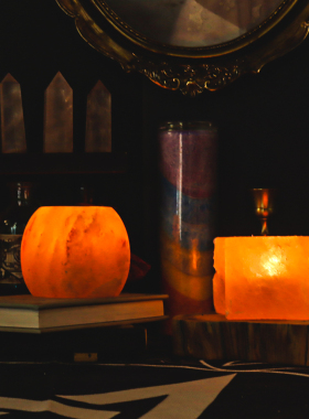 喜马拉雅盐灯创意氛围小夜灯