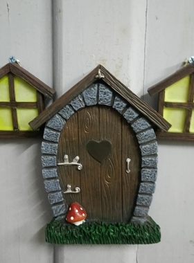 挂饰灯门板城堡摆件花园艺庭院植物景观花盆阳台布景民宿露台外贸