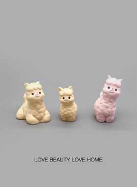 好无聊！超萌可爱羊驼陪你上班治愈系情绪稳定桌面装饰品解压摆件