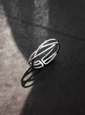 925银时尚个性韩版戒指女