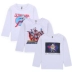 Altman quần áo bé trai mùa thu Áo phông trẻ em dài tay mùa xuân và cổ tròn cotton cotton bé trai đẹp trai thủy triều - Áo thun