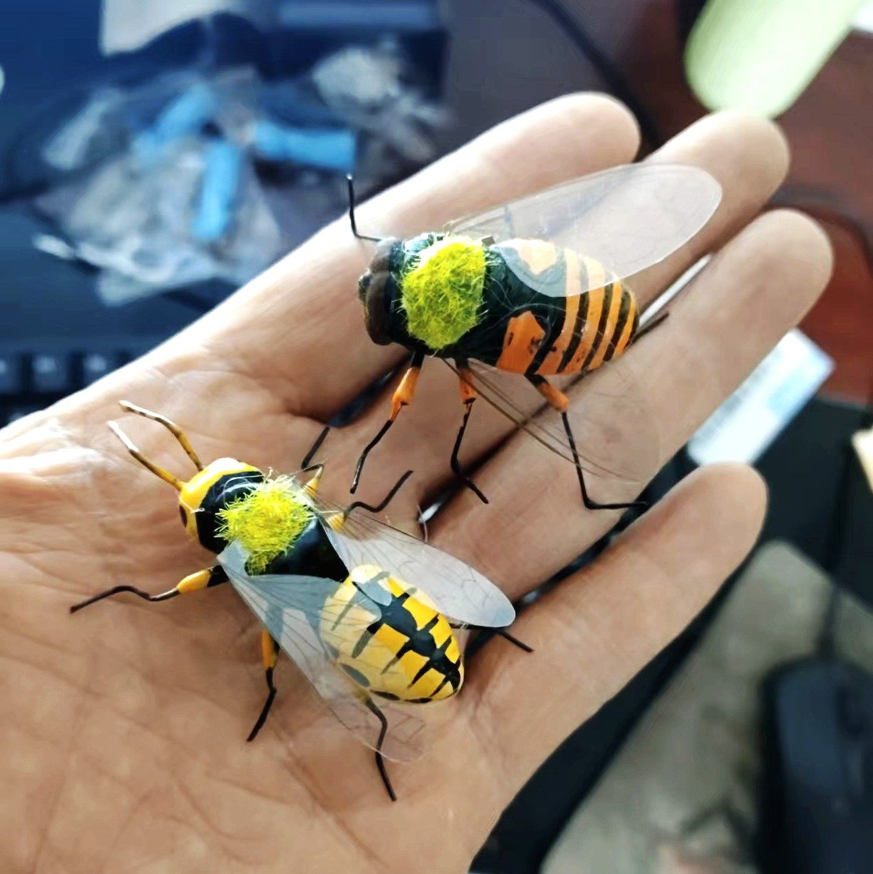 仿真蜜蜂新款手工大黄蜂模型墙贴磁性冰箱贴车内桌面摆放盆景装饰,淘宝优惠券,粉丝福利购,淘宝优惠卷