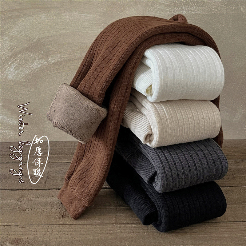 小西棉品女童九分打底裤秋冬宝宝纯色加绒加厚保暖复合连裤袜,淘宝优惠券,粉丝福利购,淘宝优惠卷