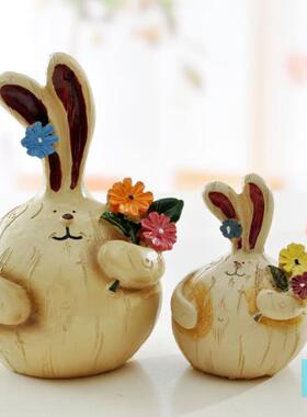 宜家田园风手工艺品树脂娃娃摆件