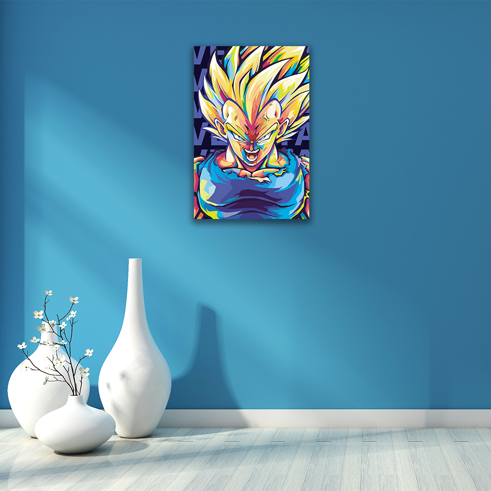 魔人贝吉塔装饰画Majin Vegeta魔化贝吉塔龙珠动漫周边设计挂画-图0