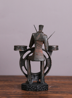 复古做旧乐队架子鼓手提琴工艺品