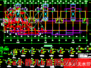 A residential brick mixed structure cad drawing structure dwg drawings