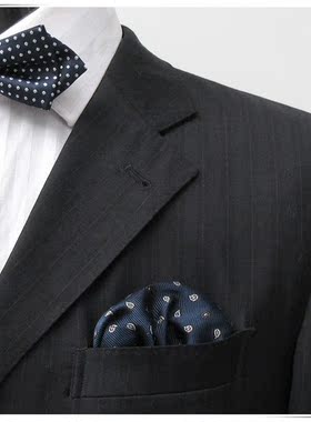 绅士风高档西服领结手帕口袋巾
