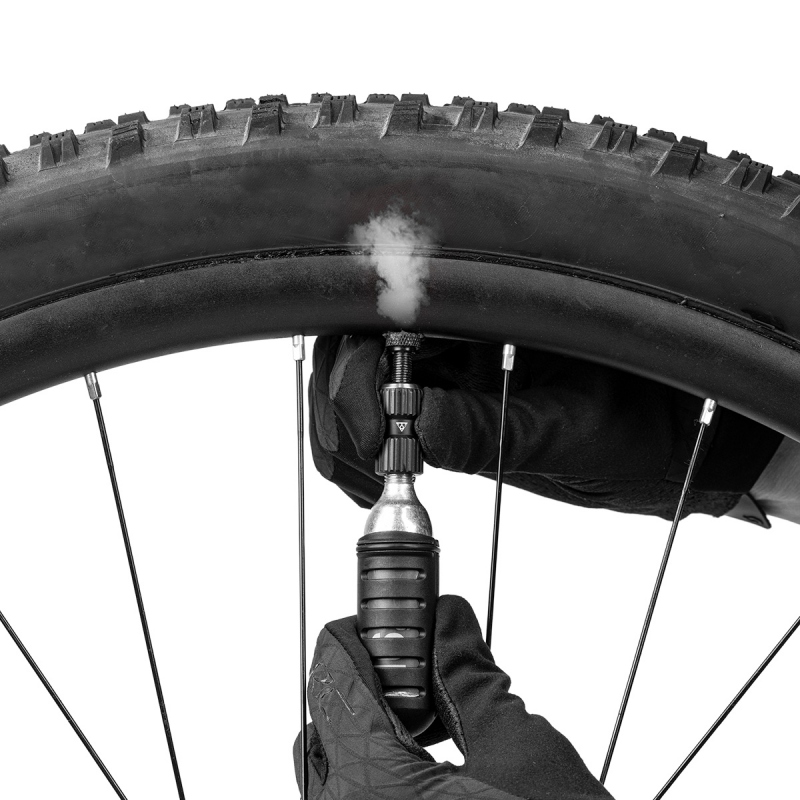 TOPEAK自行车CO2充气瓶组美法嘴山地公路车工具打气筒真空胎补胎 - 图2