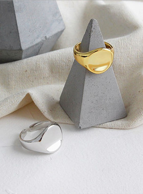 日韩风金属组合小众设计食指环