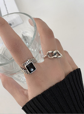 韩版复古组合ins潮风戒指