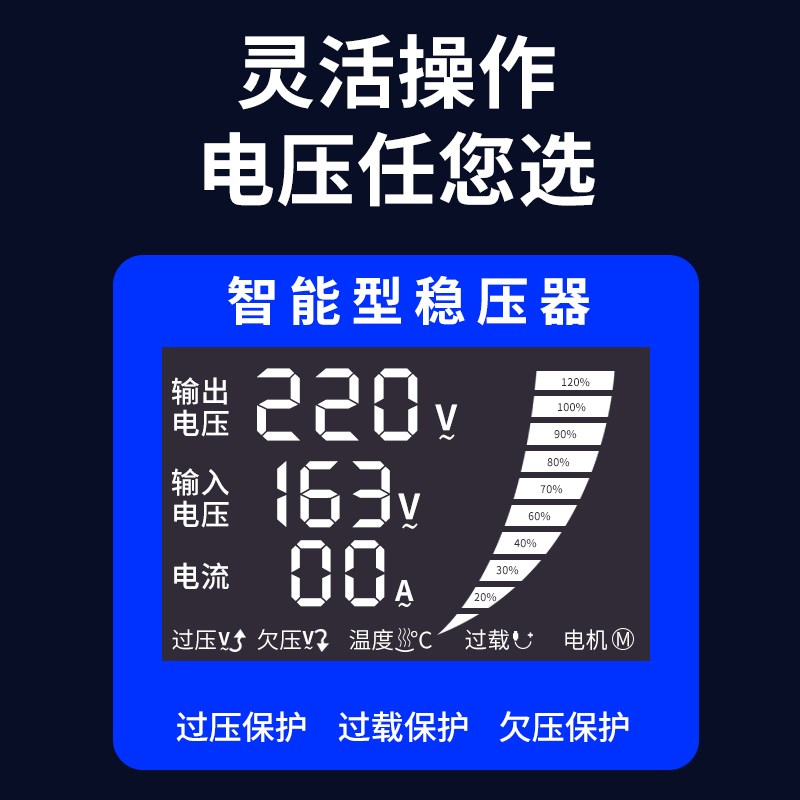 稳压器220v全自动家用大功率小型单相交流10kw冰箱15kw空调30kw