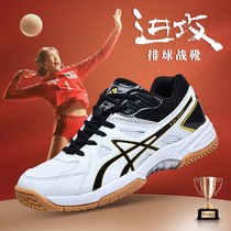 Professional volleyball shoes mens breathable wide foot damping non-slip abrasion resistant indoor outdoor training match handball shoes female