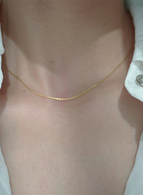 镀18K超细蛇骨连男女通用项链