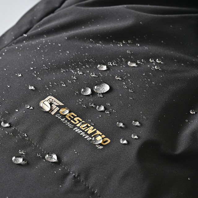 Hooded thickened cold-resistant and warm mid-length down jacket