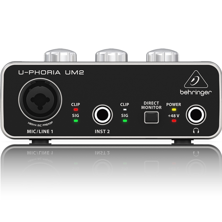 BEHRINGER/百灵达 UM2 USB外置声卡专业录音电脑主播唱歌直播专用 - 图3