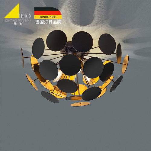 德国翠欧TRIO客厅灯2021年新款discalgo北欧艺术造型客厅吸顶灯 - 图0