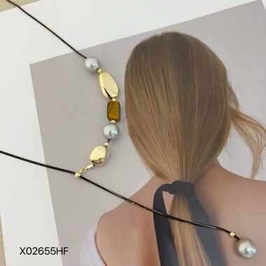 小众高级感虎眼石项链女2025秋冬扭曲巴洛克不规则冷淡风毛衣链