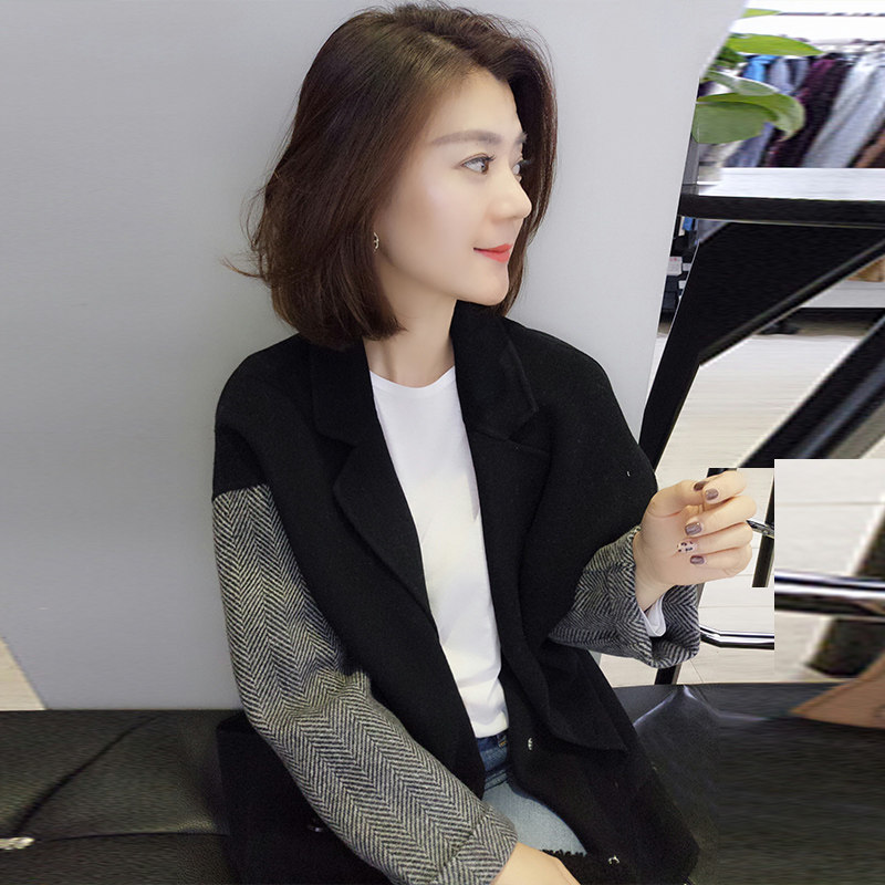 欧洲站秋装2020新款欧货秋冬大衣 梵莉思女装毛呢外套