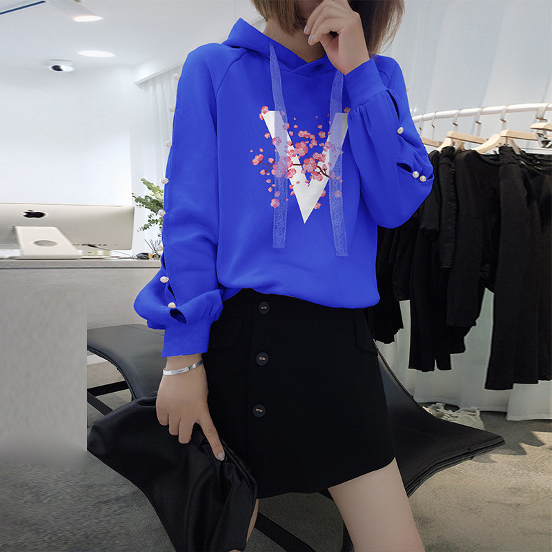 欧洲站秋装2020新款欧货字母卫衣 梵莉思女装卫衣/绒衫