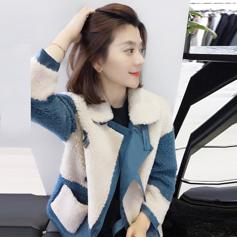 欧洲站冬装2020年新款欧货摇粒绒仿 梵莉思女装短外套