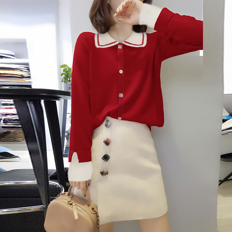 欧洲站秋冬2020新款欧货外穿针织衫 梵莉思女装毛针织衫