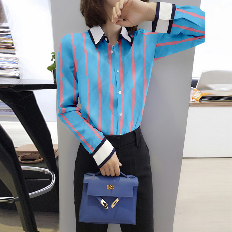 欧洲站秋装2020新款欧货秋款衬衫 梵莉思女装衬衫