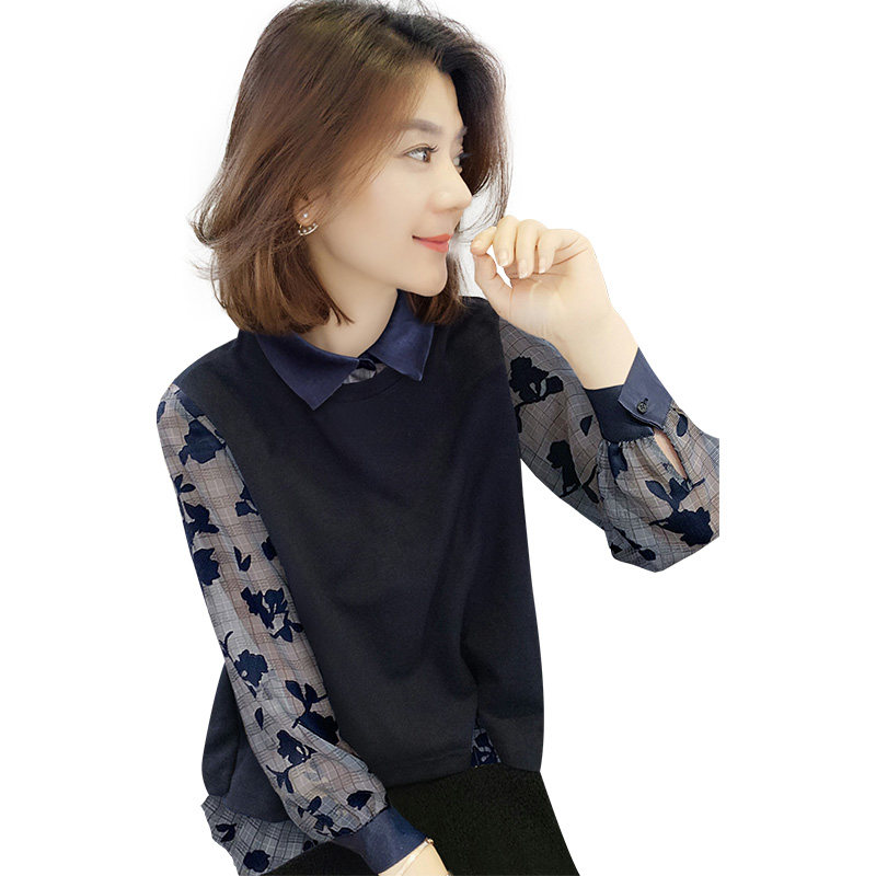 欧洲站2020新款秋装春季洋气衬衫 梵莉思女装衬衫