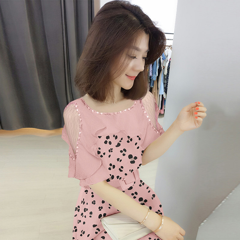 欧洲站2020年新款夏装女小心机露肩 梵莉思女装连衣裙