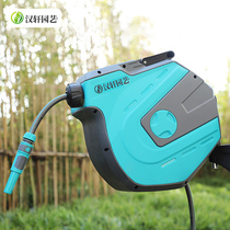 Hanxuan automatic telescopic recycling water pipe car watering car wash water pistol garden villa water pipe containing rack roll pipe
