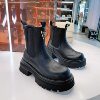 Martha Marceau 2026 Autumn Triangle Label Thick-soled Martin Boots Women's Stove Leg Boots Heightening Short Boots Women's Chimney Boots 291-29