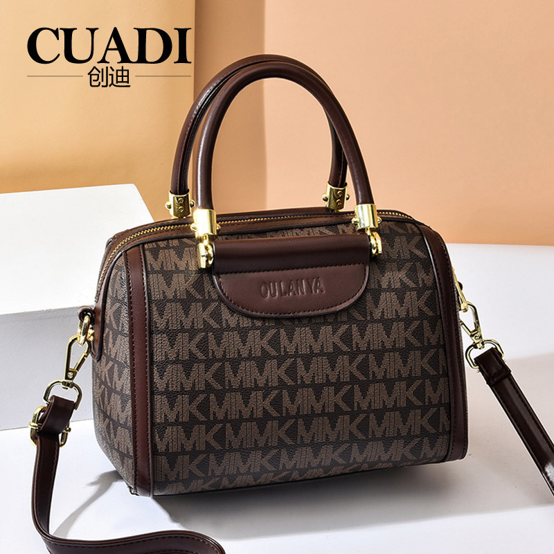 创迪大容量高级感洋气女士波士顿包 cuadi创迪女士包袋