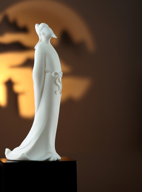 人物李白新中式风桌面创意陶瓷