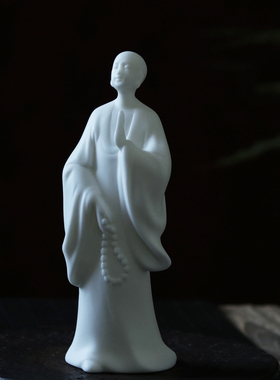 陶瓷中式办公桌面客厅禅意摆件