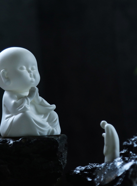 陶瓷中式客厅创意小和尚