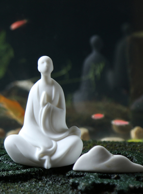 陶瓷新中式客厅禅意摆件