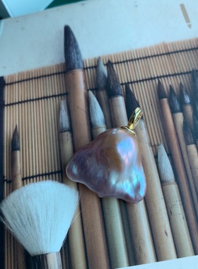 美人鱼尾 爱迪生巴洛克异形珍珠925银万能扣吊坠