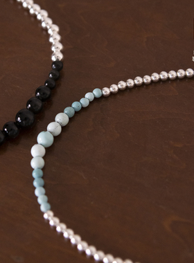 勒勒尔松石S925银银珠女