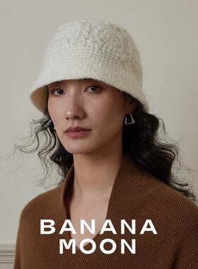 毛线帽bananamoon新款百搭冬
