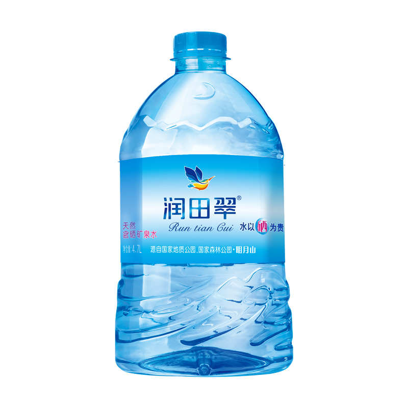 润田翠 天然含硒矿泉水4.7L*2整箱饮用水弱碱性明月山壶翠X10 - 图2