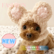 Small Year Cake Handmade Warm Pet Dog Cat Jokesha Teddy Hair Line Easy Strawberry Bear Headgear Changing Hat