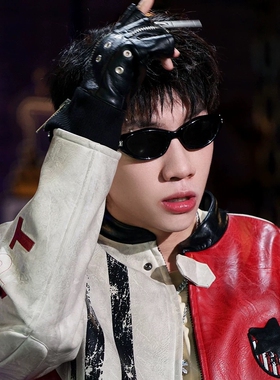 杨和苏同款墨镜男复古高级感凹造型嘻哈太阳眼镜新说唱rapper五哈