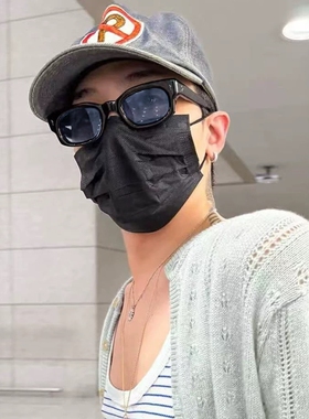 权志龙同款墨镜男款痞帅复古猫眼小方框蓝色防紫外线近视太阳眼镜