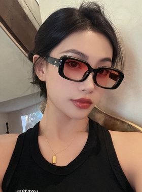 王嘉尔同款墨镜男ins白鹿款黑色小框近视太阳镜女网红嘻哈凹造型