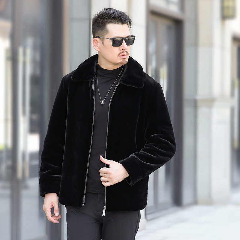 冬季优质新款貂皮大衣男款男士皮草水貂皮草外套仿水貂毛厂家直销,淘宝优惠券,粉丝福利购,淘宝优惠卷